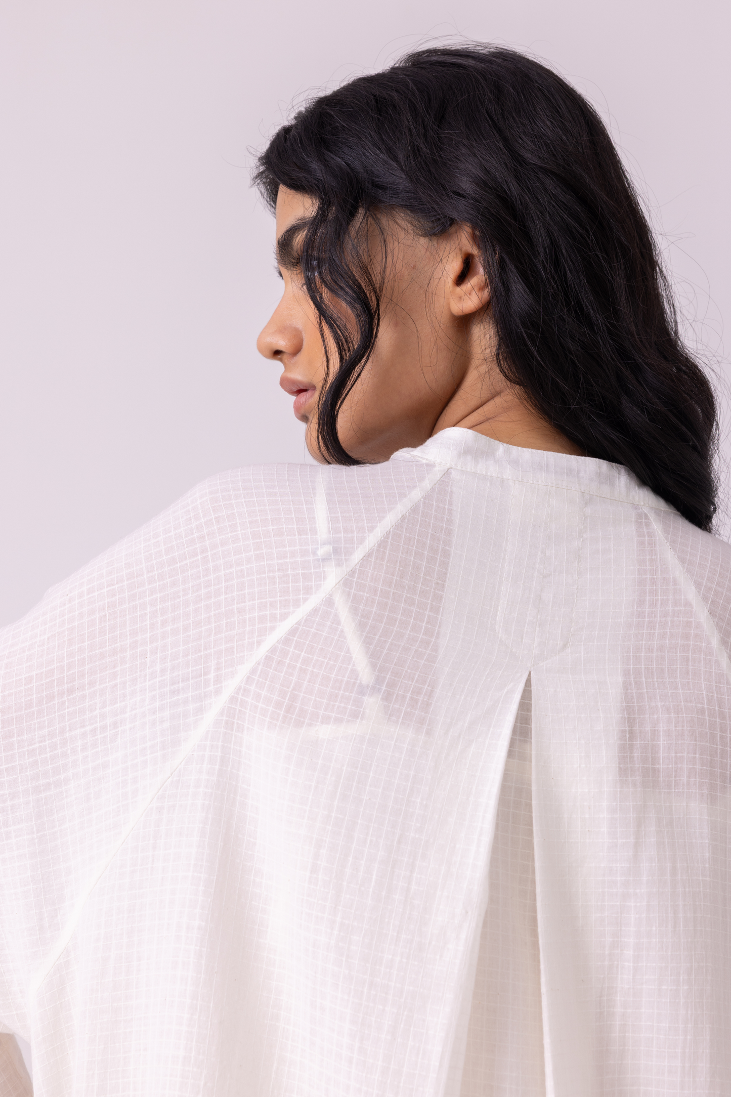 Fosco White Handwoven Tunic