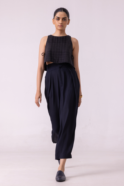 Elinor Black Barrel Pants
