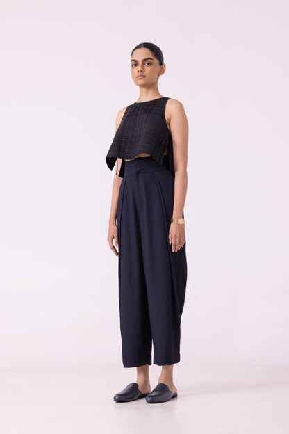 Elinor Black Barrel Pants