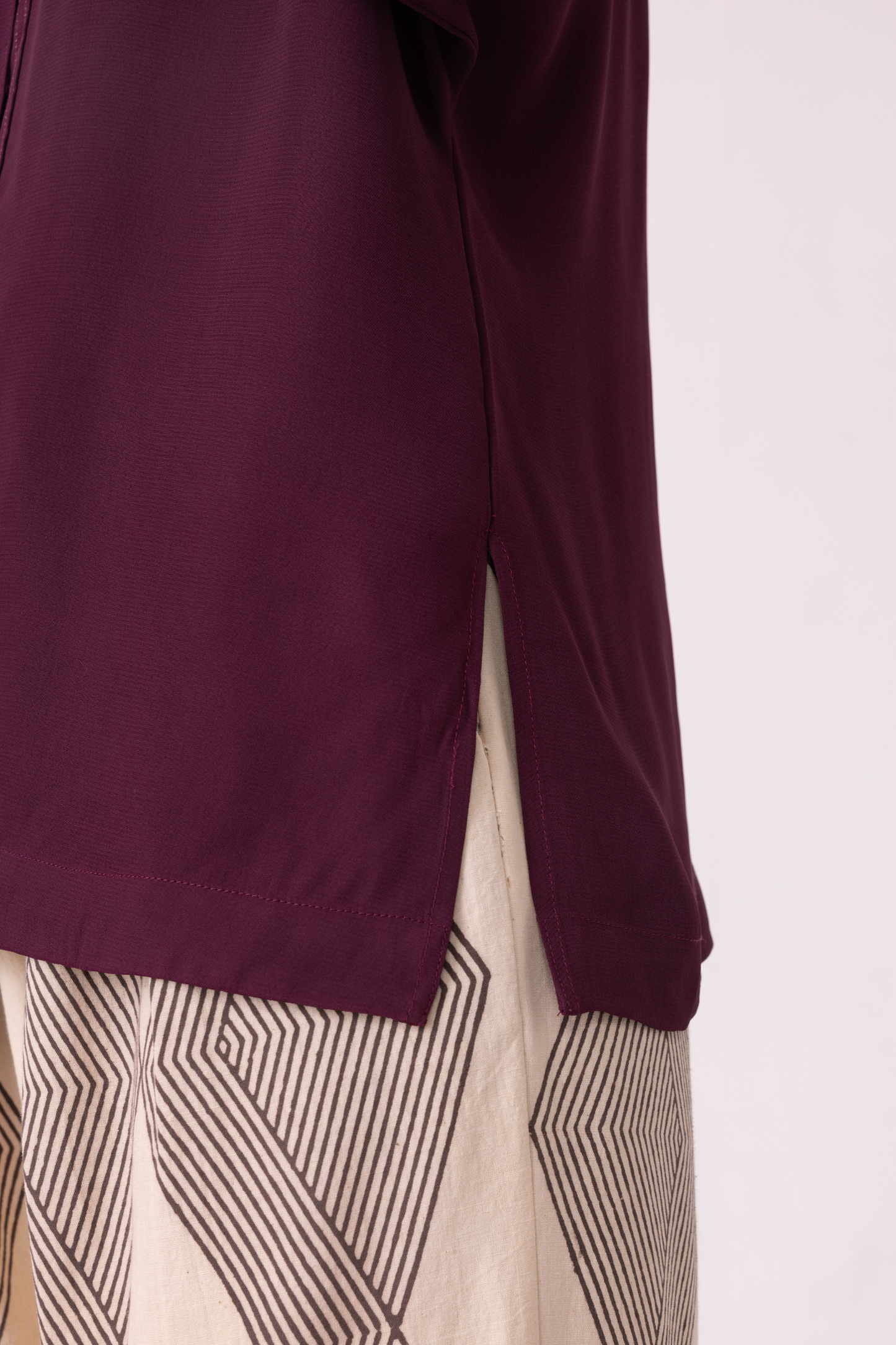 Celie Wine Tie Top