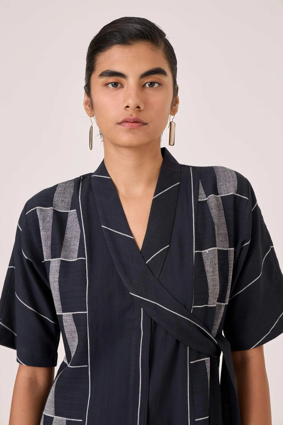 Dilipa Black Button Down Dress