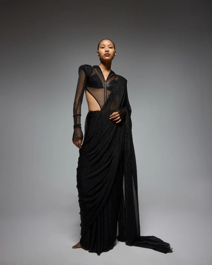 BLACK MESH SARI