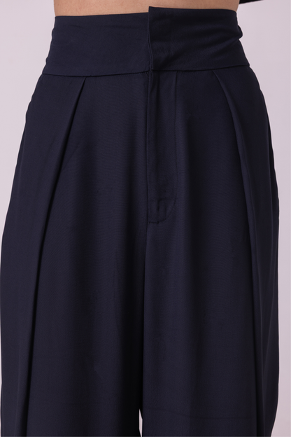 Elinor Black Barrel Pants