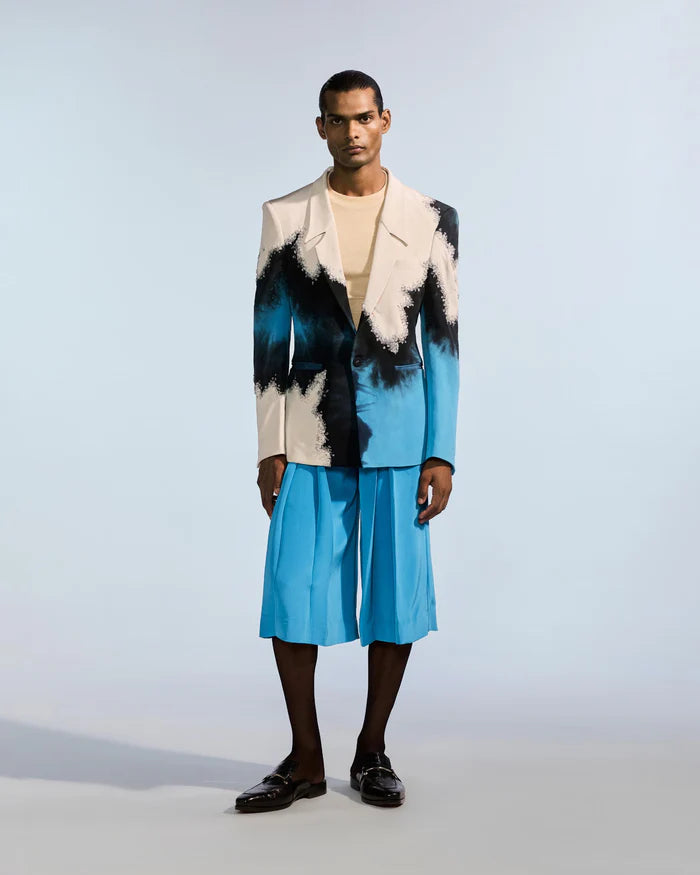 Crystalled Tie-Dye Jacket