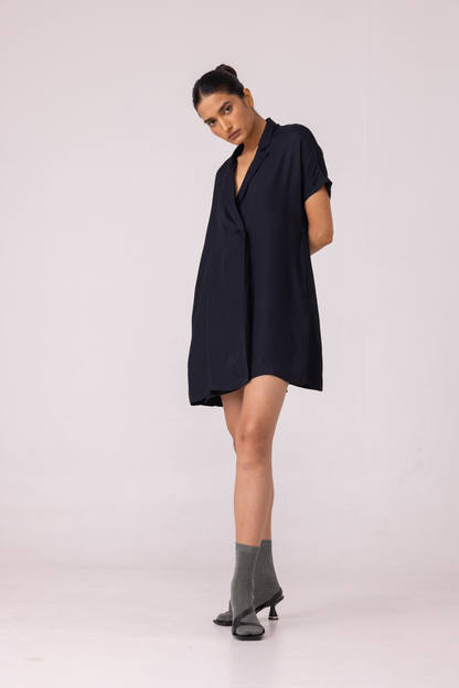 Amy Black Blazer Dress