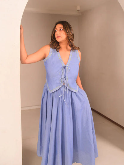 Leni Vest Skirt Set