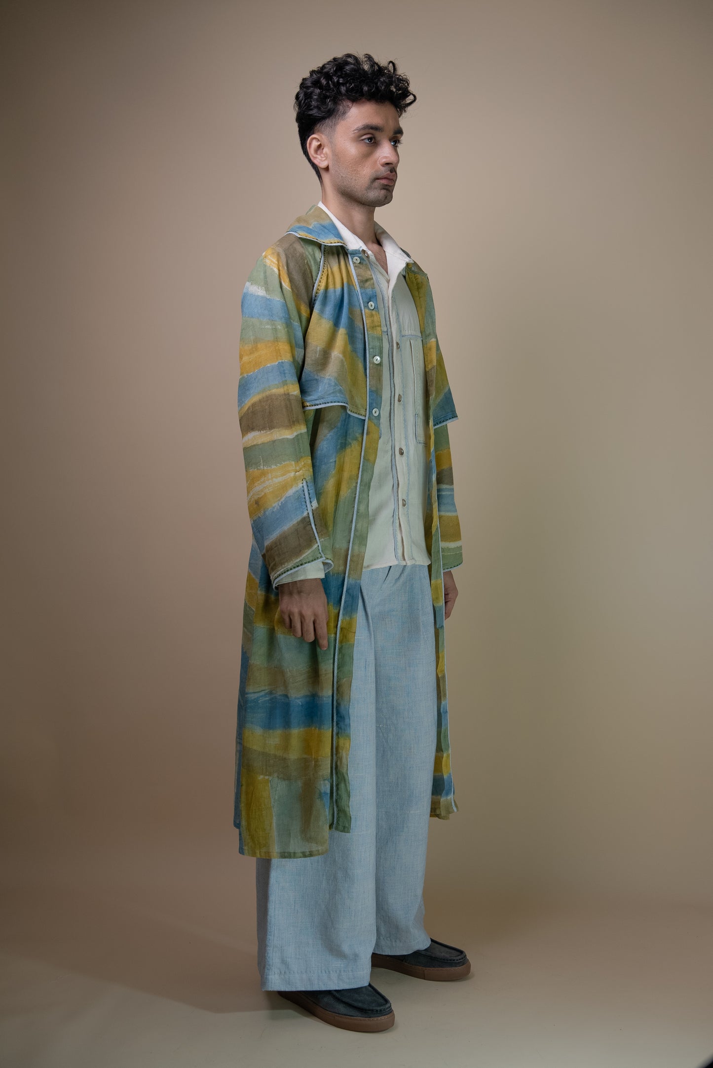 Meadows Unisex Handpainted Trench