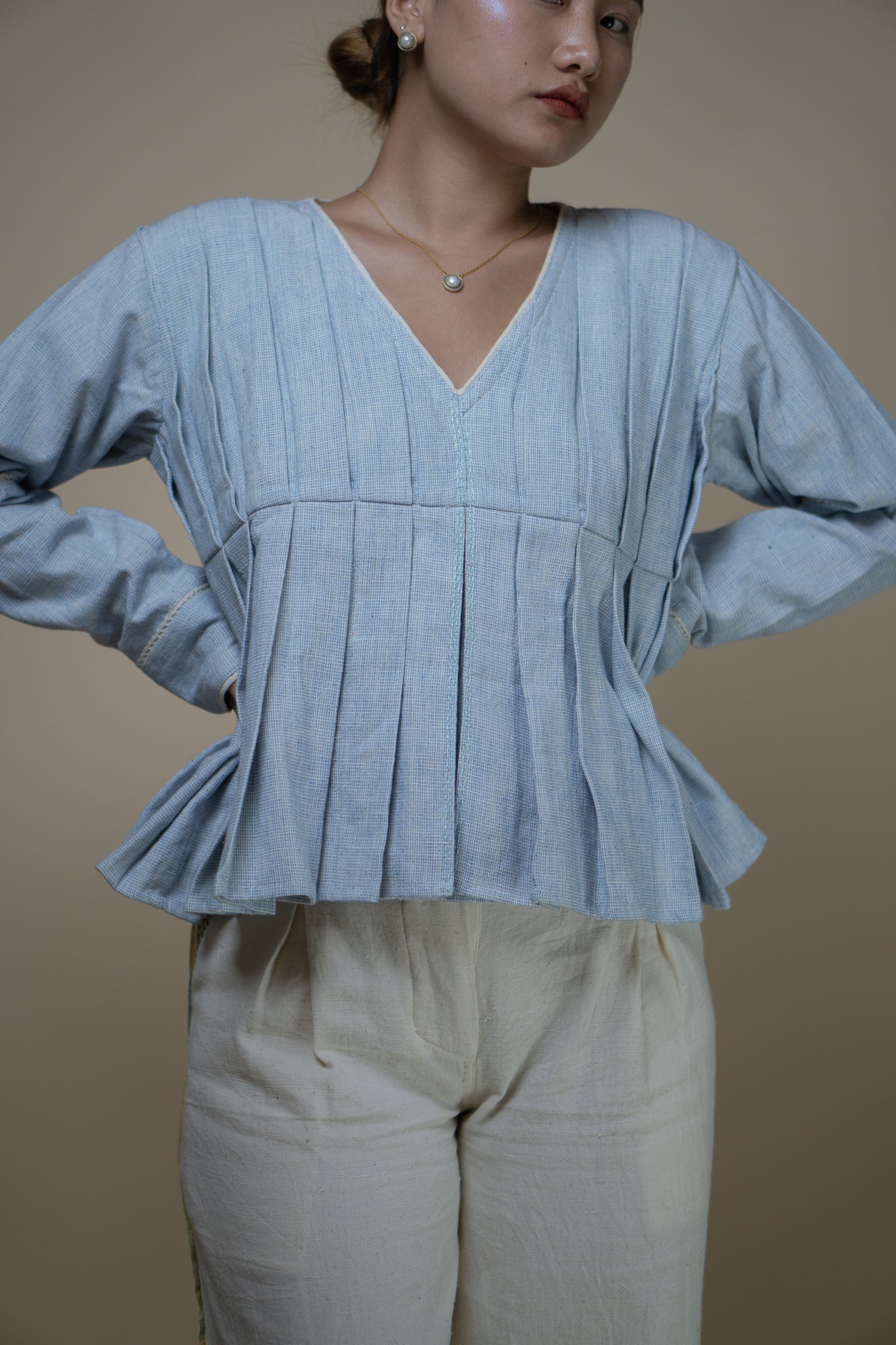 Meadows Pleated Blouse