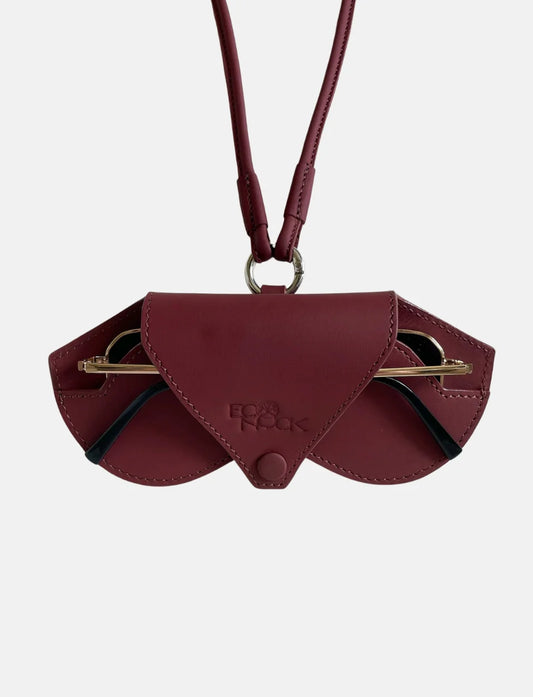 Noir Sunglass Case - Burgundy