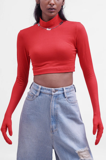 Second Skin Crop Top 2.0 - Red