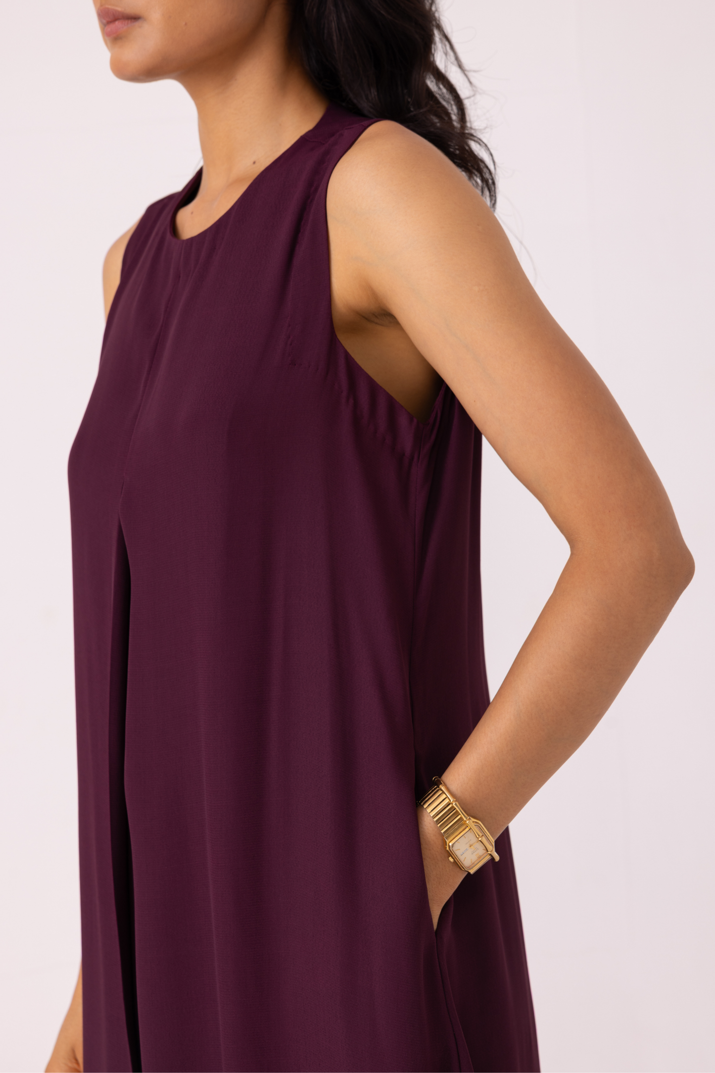 Brooke Wine Midi Dress