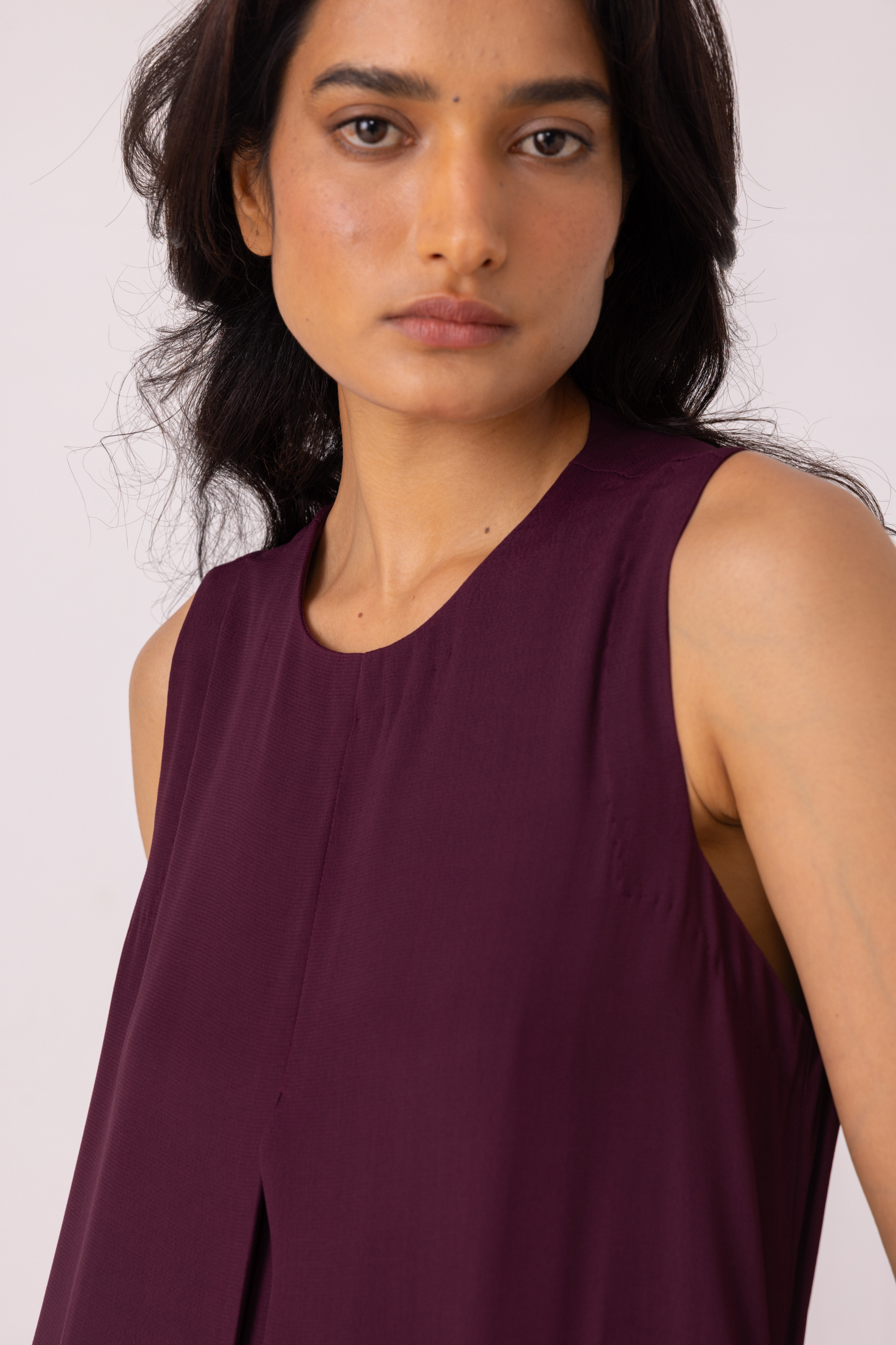 Brooke Wine Midi Dress