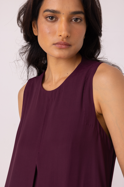 Brooke Wine Midi Dress