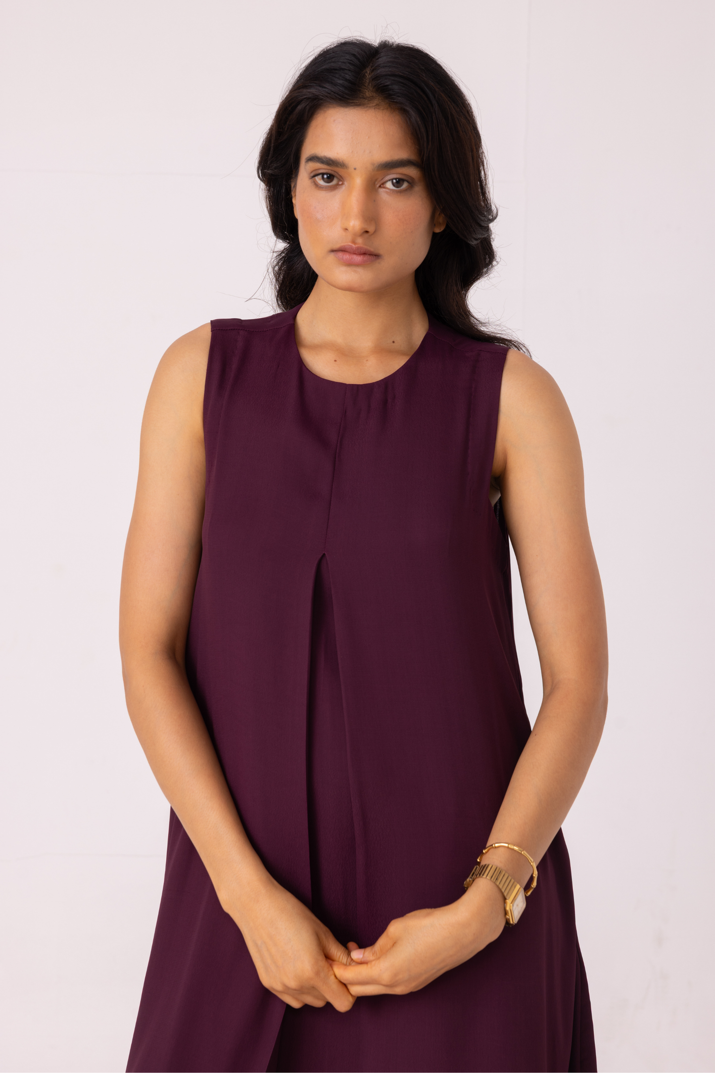Brooke Wine Midi Dress
