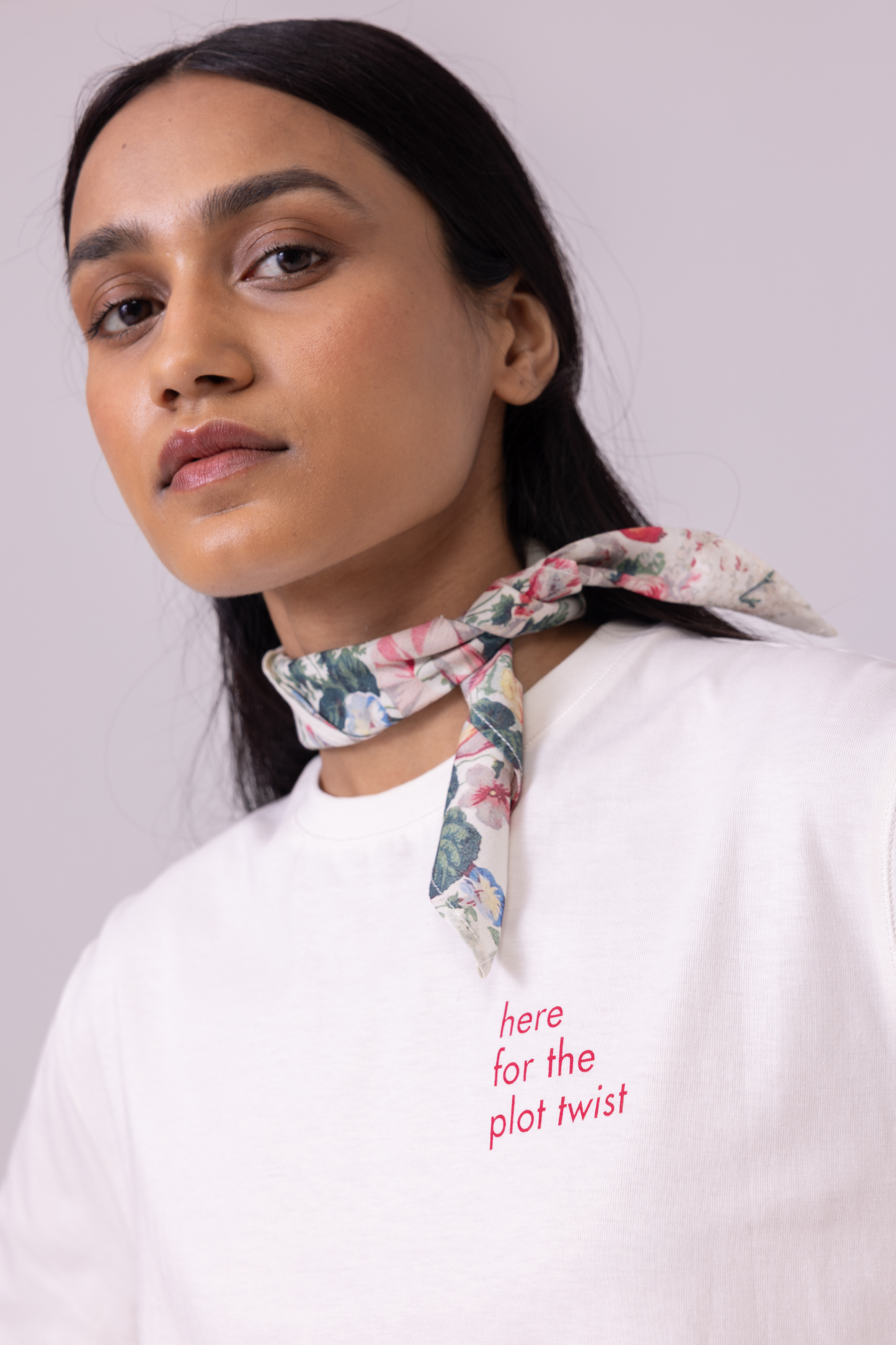 Drew Off  White Organic Cotton TShirt