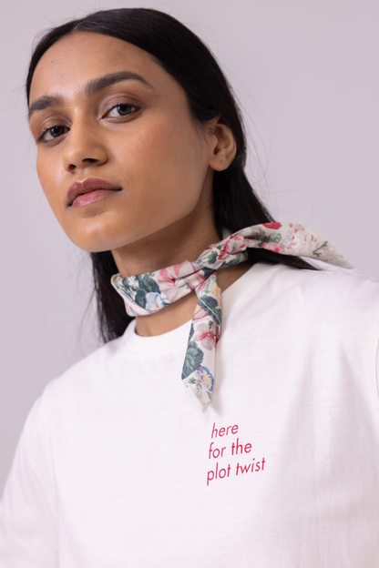 Drew Off  White Organic Cotton TShirt