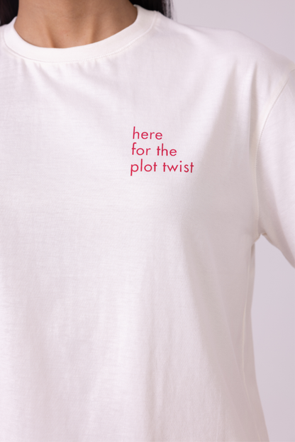 Drew Off  White Organic Cotton TShirt