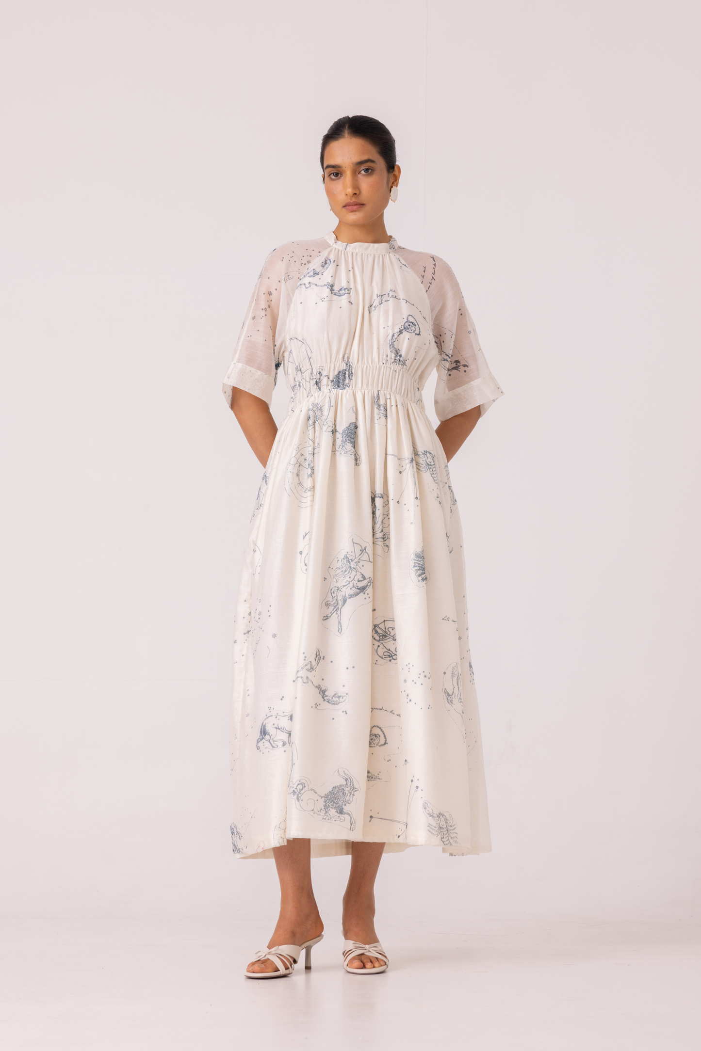 Arha Zodiac Print Handwoven Dress