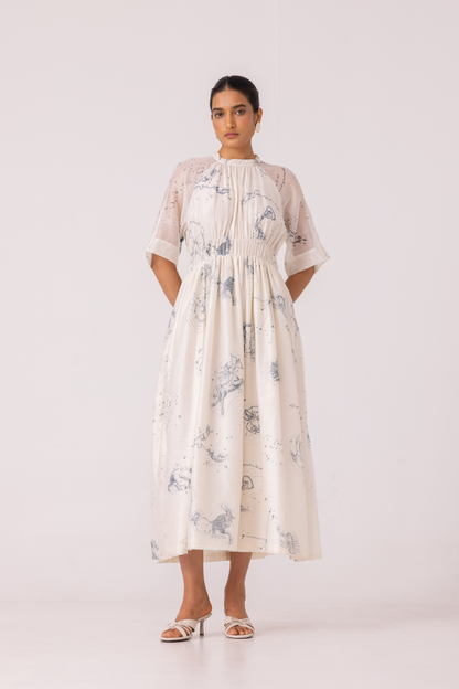 Arha Zodiac Print Handwoven Dress
