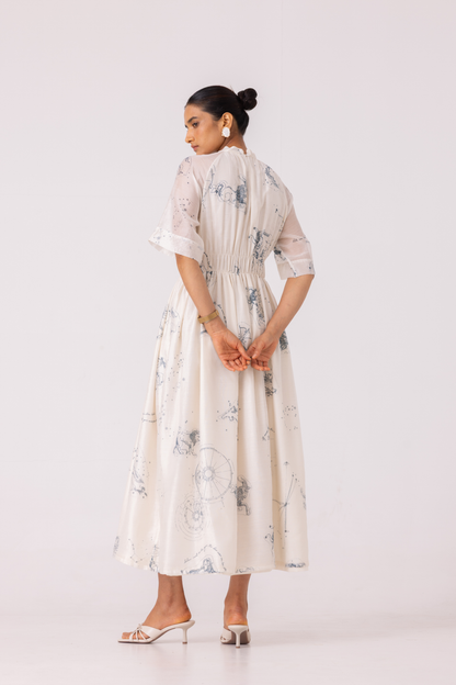 Arha Zodiac Print Handwoven Dress