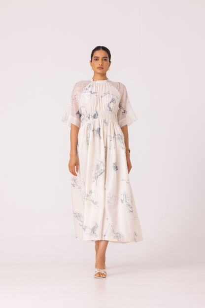 Arha Zodiac Print Handwoven Dress