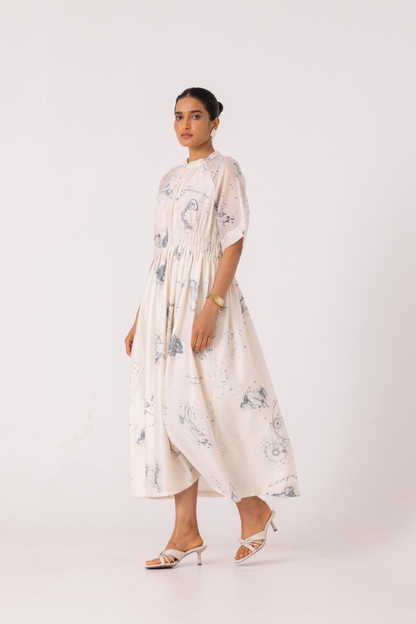 Arha Zodiac Print Handwoven Dress