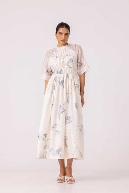 Arha Zodiac Print Handwoven Dress