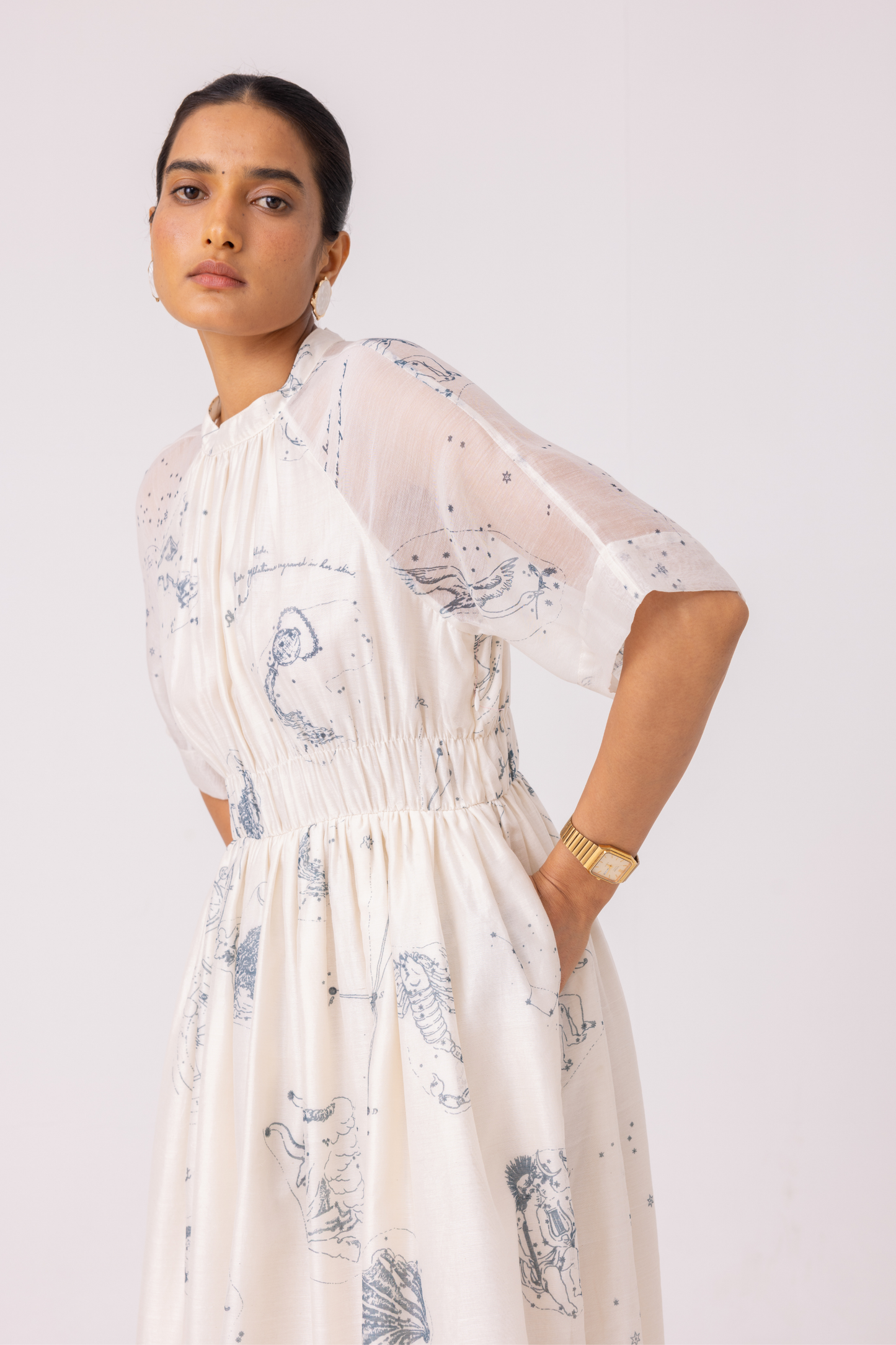 Arha Zodiac Print Handwoven Dress