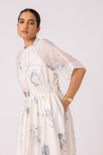Arha Zodiac Print Handwoven Dress