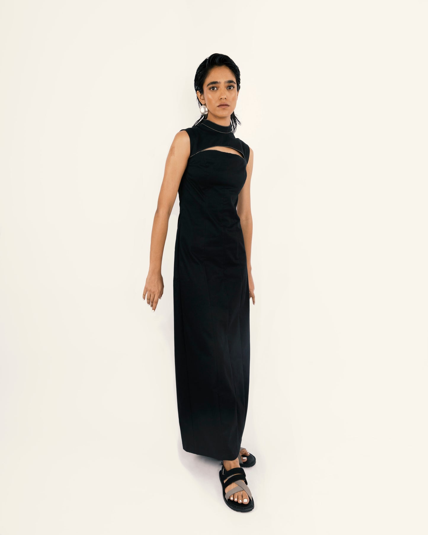 Paneled Maxi Dress