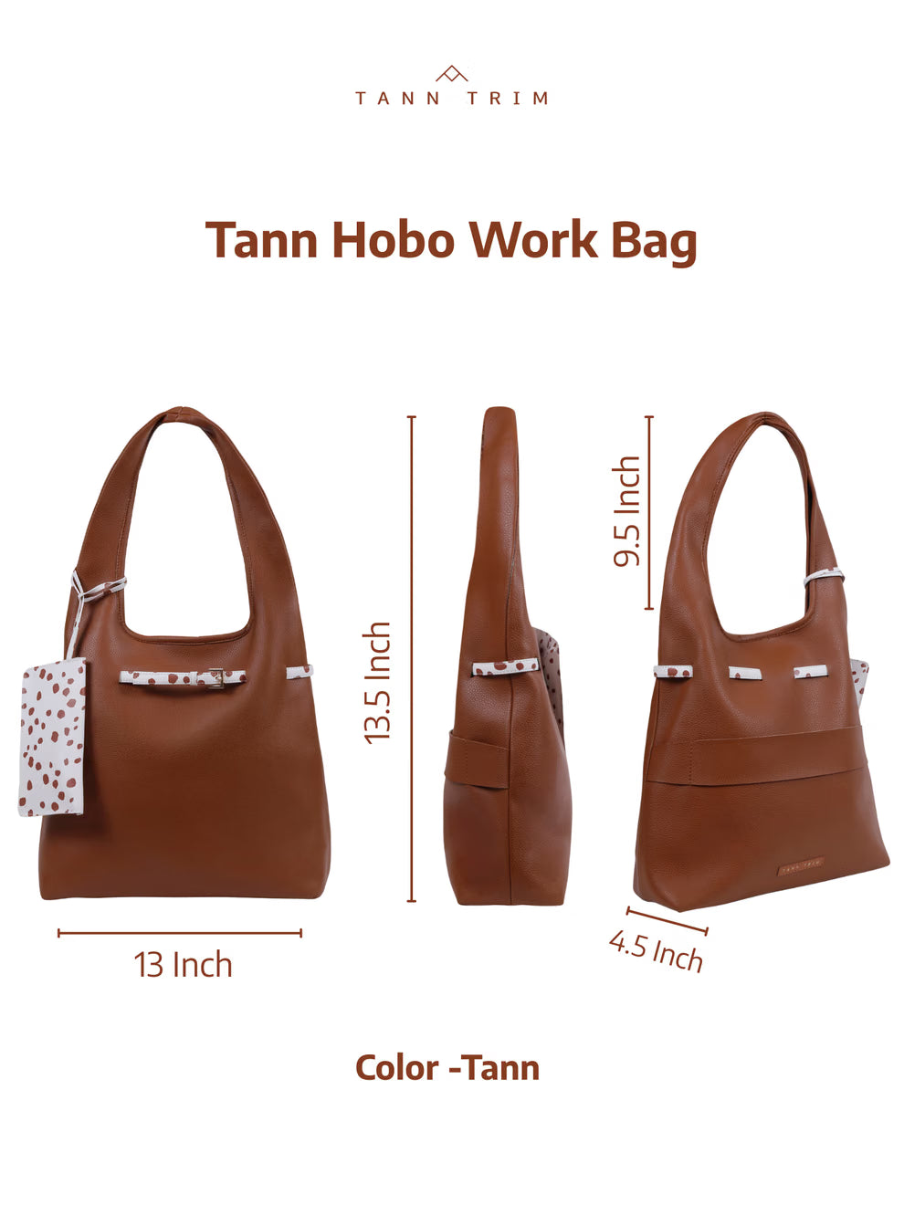 Dark Brown Hobo Work Bag