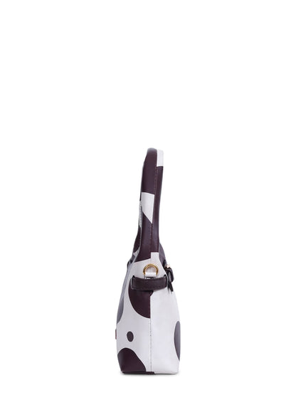 Cow Printed Mini Hobo Bag