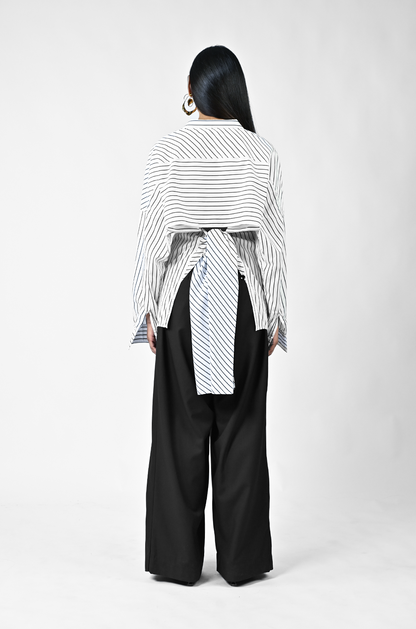 Three way pinstriped shirt