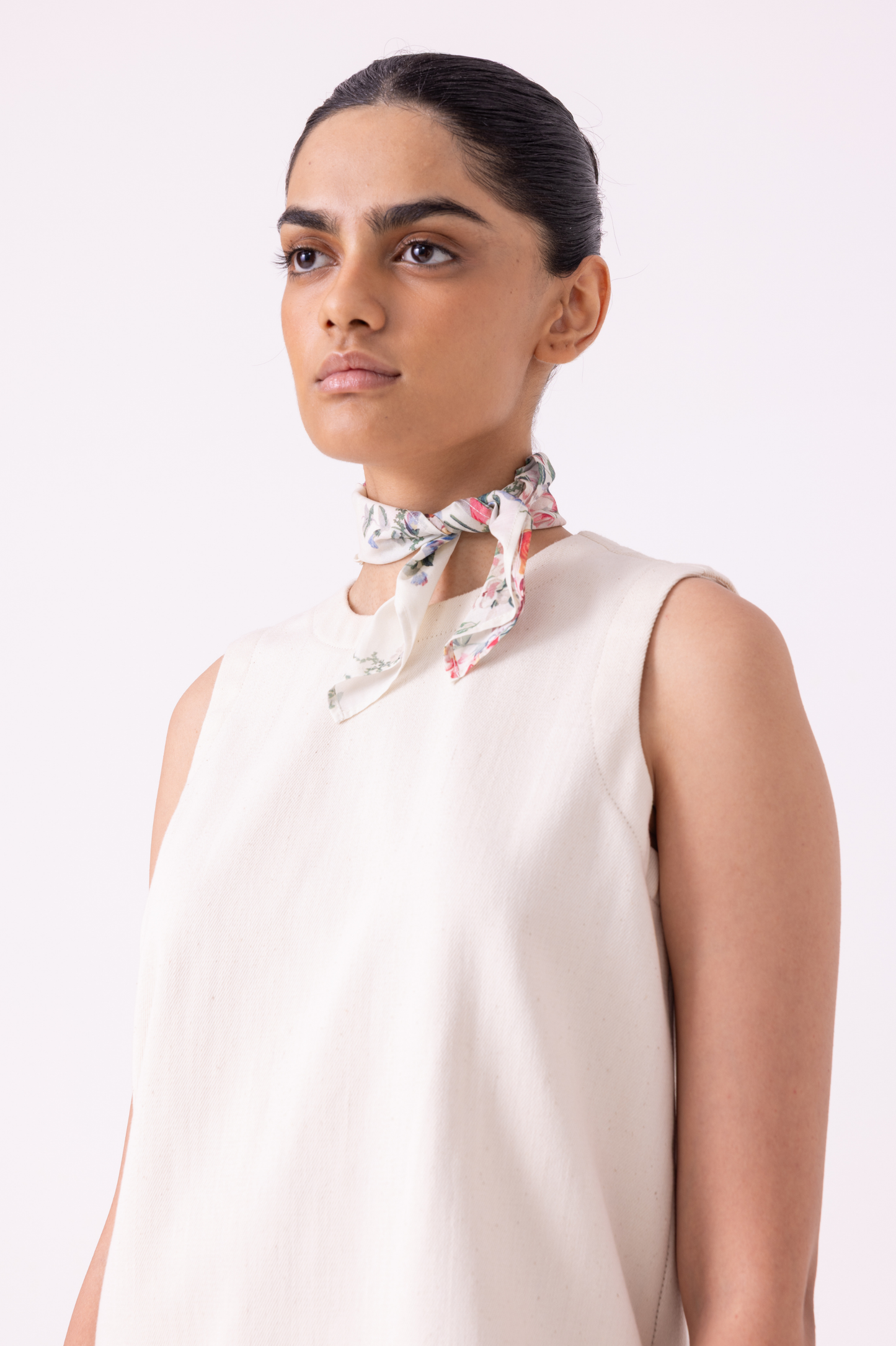 Dorothy Off White Handwoven Denim Top