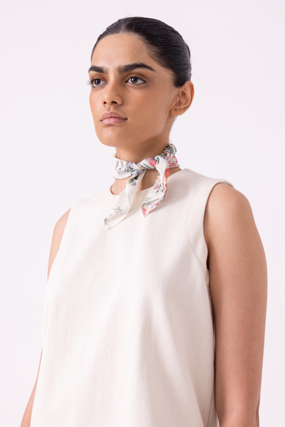 Dorothy Off White Handwoven Denim Top