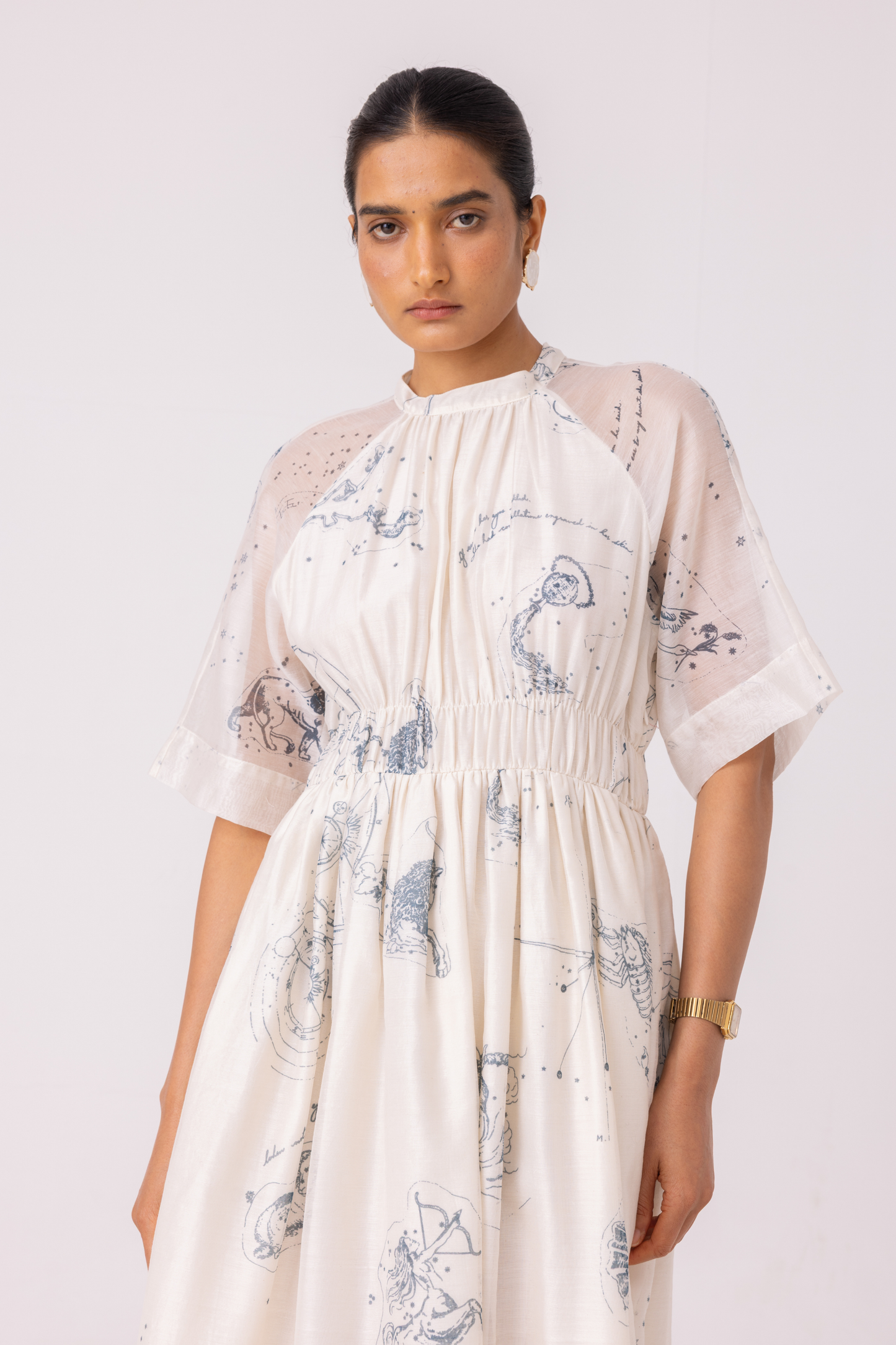 Arha Zodiac Print Handwoven Dress