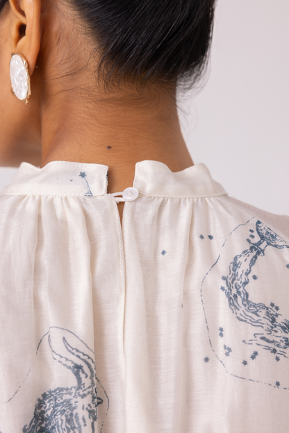 Arha Zodiac Print Handwoven Dress