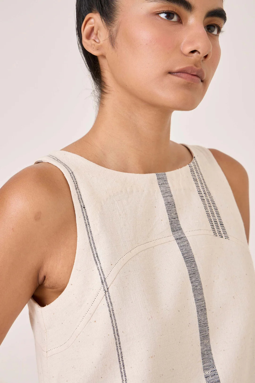 Nalaka Handwoven Cotton Shift Dress