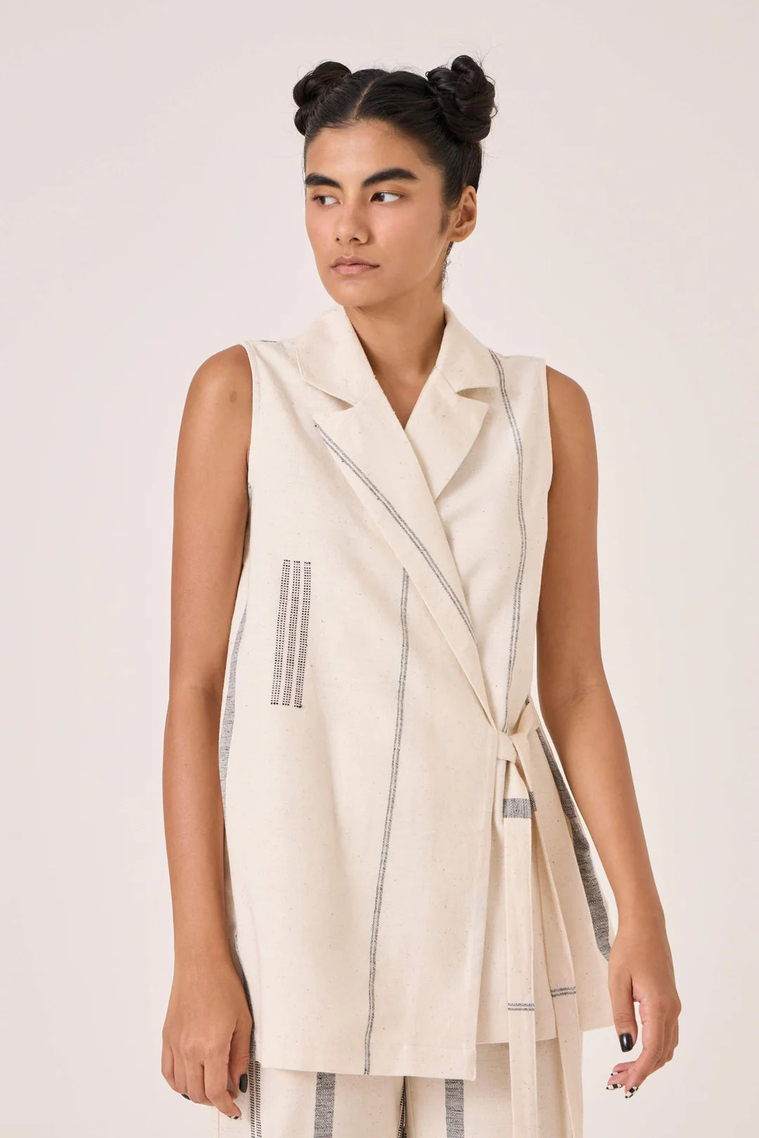 Yacine Handwoven Wrap Top
