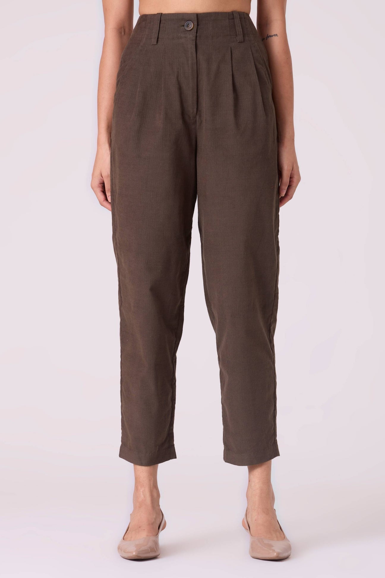 Helk Olive Needlecord Pants