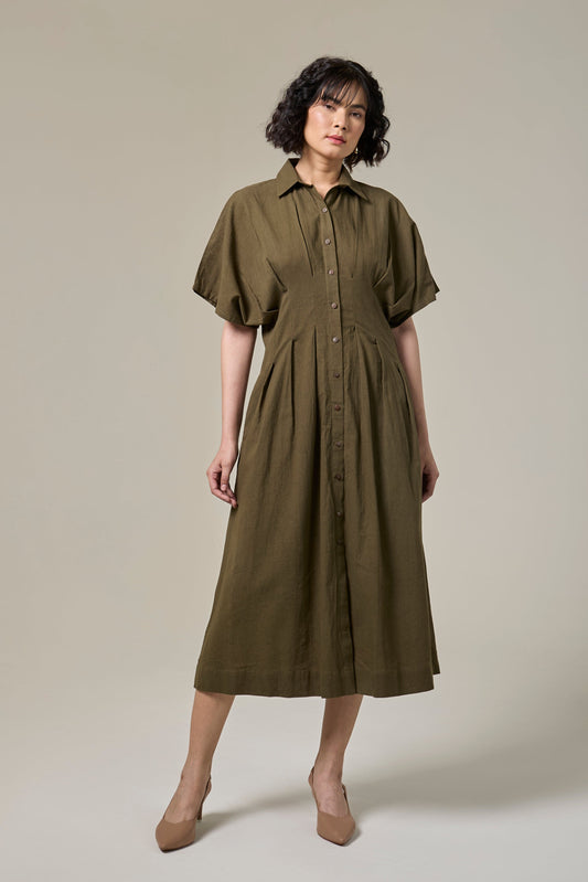Forest Fern Monk Dress