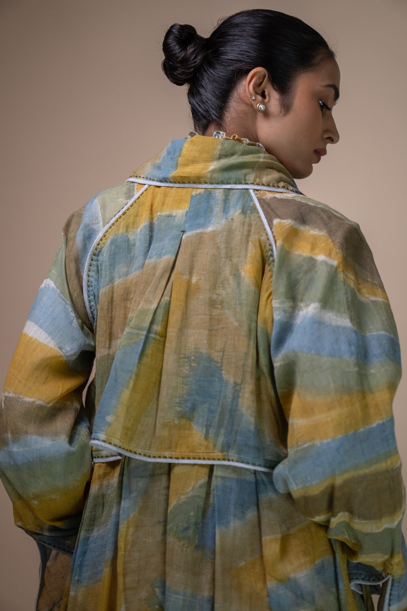 Meadows Unisex Handpainted Trench