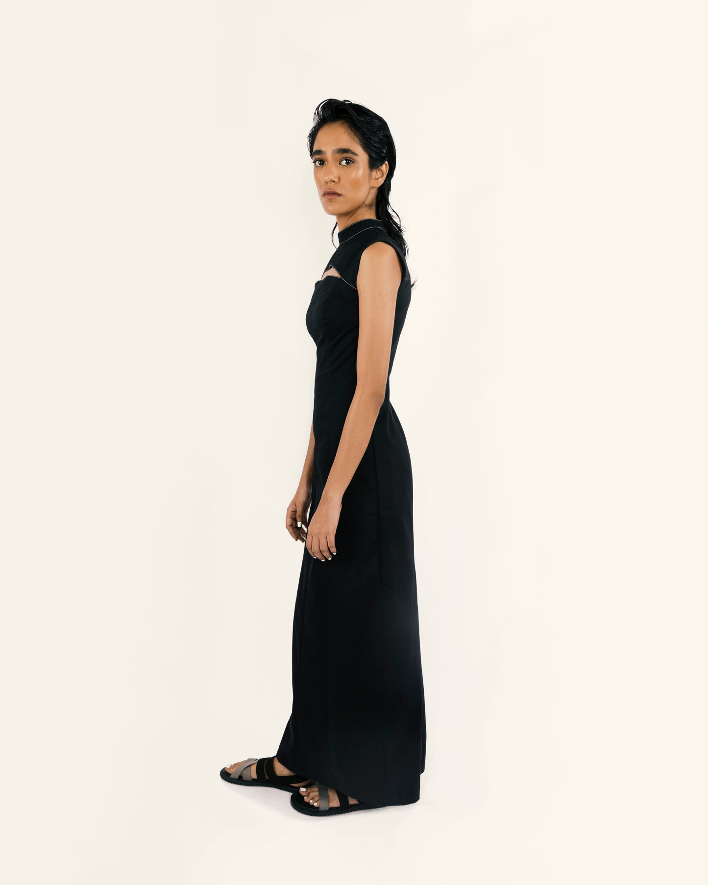 Paneled Maxi Dress