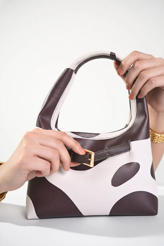 Cow Printed Mini Hobo Bag