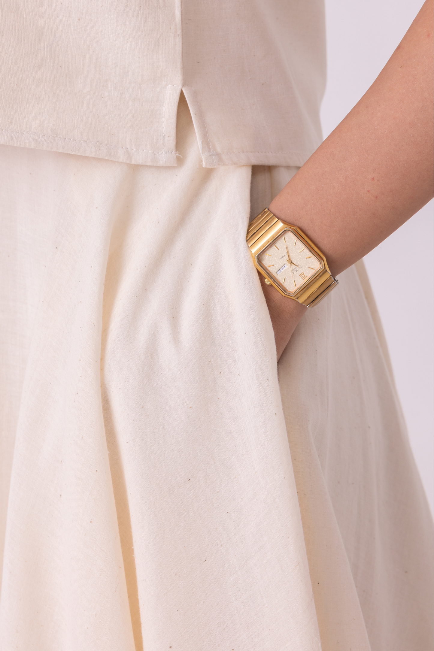 Medea Off White Handwoven Skirt