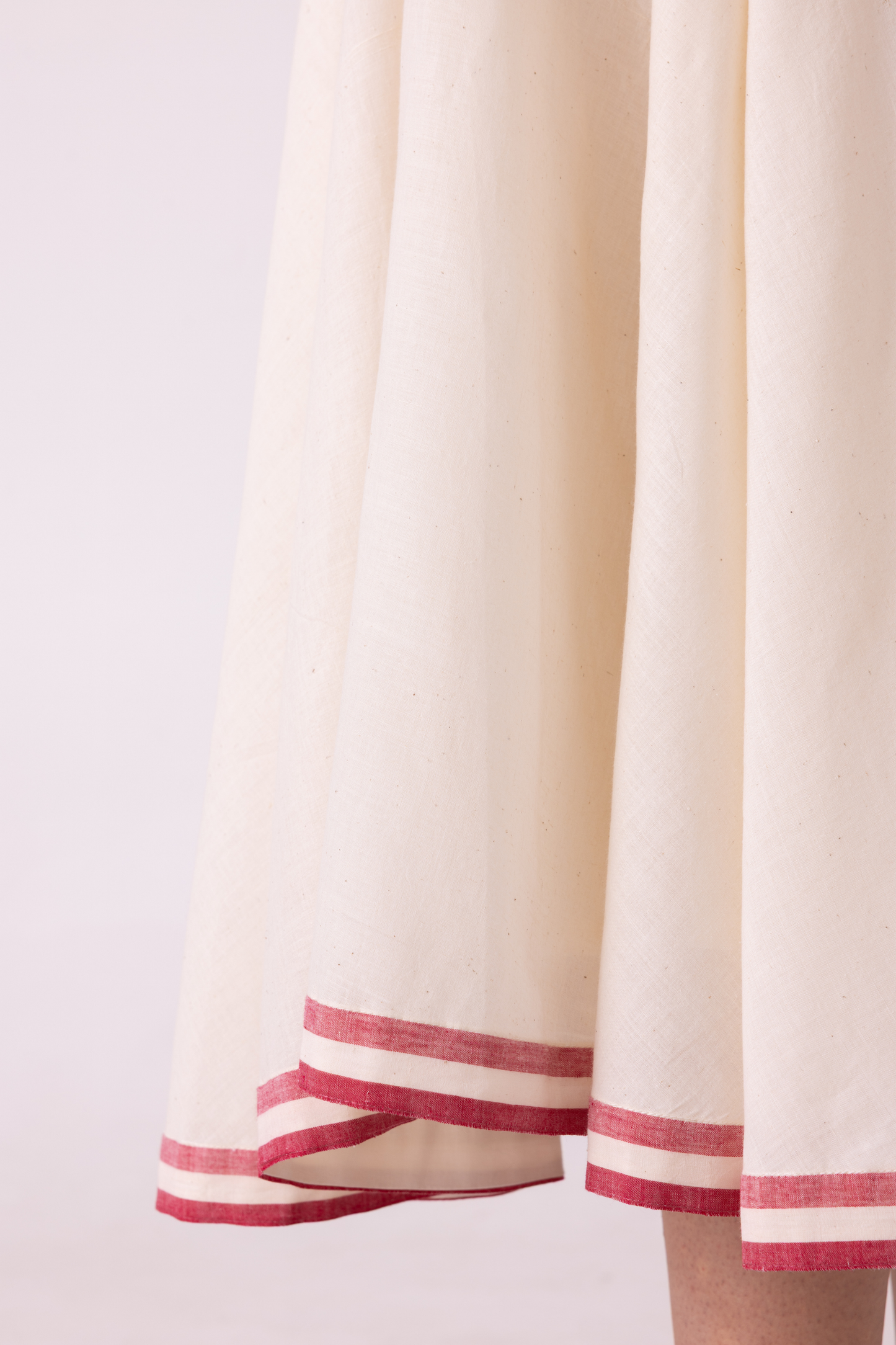 Medea Off White Handwoven Skirt