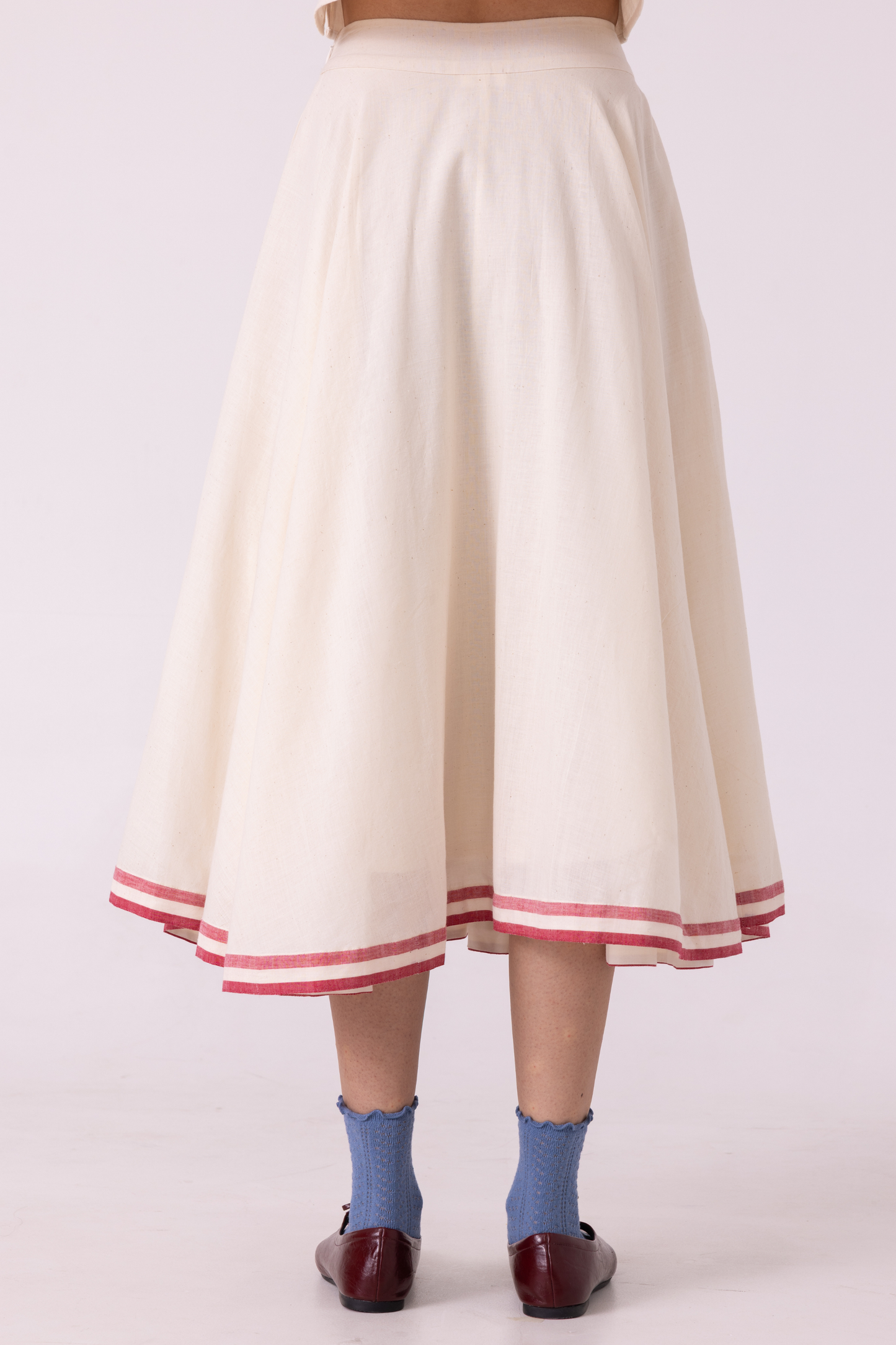 Medea Off White Handwoven Skirt