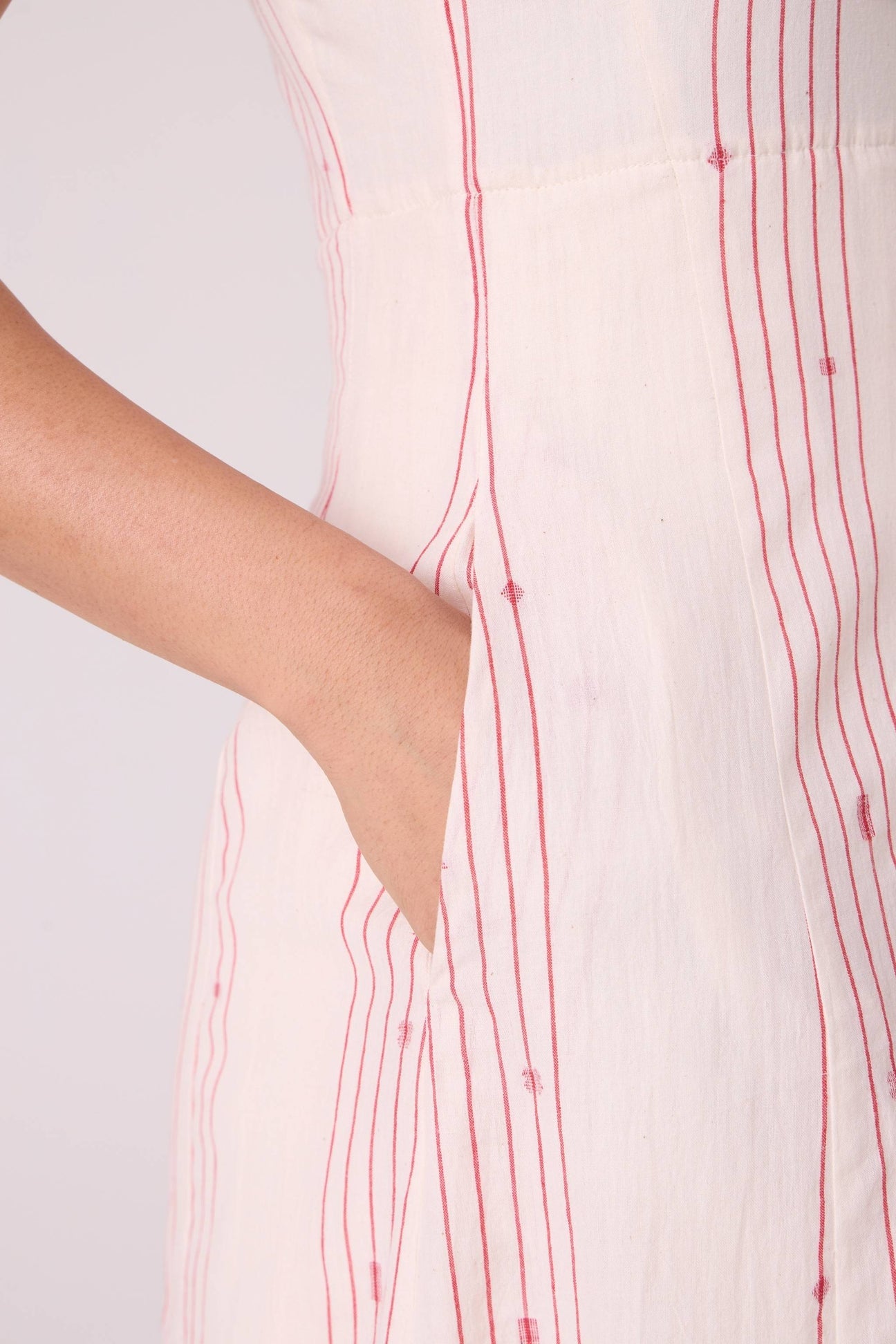 Vesna Red Stripe Maxi Dress