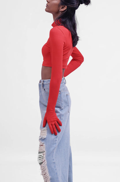 Second Skin Crop Top 2.0 - Red