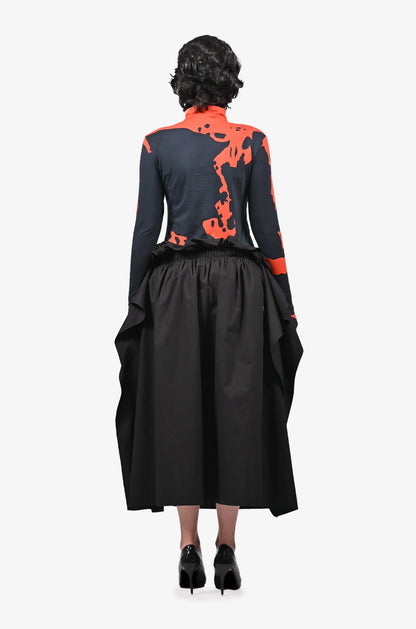 Sculpted gloved HUEMN flesh top Red